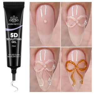 Clear 5D Sculpting Gel 8ml Gel Nail Polish BORN PRETTY