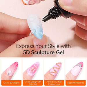 5D Sculpting Gel Clear 8ml Gel Nail Polish BORN PRETTY