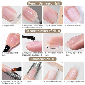 Fiber Glass Quick Extension Nail Gel 7ml Extension Nail Gel LILYCUTE