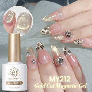 Gold Cat Magnetic Gel MY212 Classic Poetry 10ml Gel Nail Polish BORN PRETTY