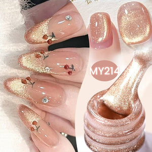 Gold Cat Magnetic Gel MY214 Classic Poetry 10ml Gel Nail Polish BORN PRETTY