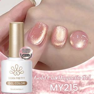 Gold Cat Magnetic Gel MY215 Classic Poetry 10ml Gel Nail Polish BORN PRETTY