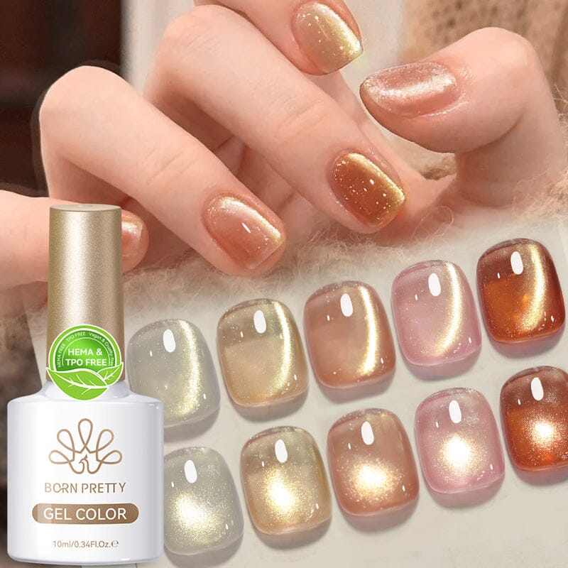Gold Cat Magnetic Gel Polish Classic Poetry 10ml Gel Nail Polish BORN PRETTY