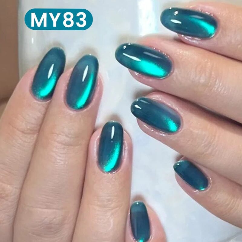 Water Light Cat Magnetic Gel Polish MY83 Sea Blue 10ml HEMA/TPO FREE Gel Nail Polish BORN PRETTY