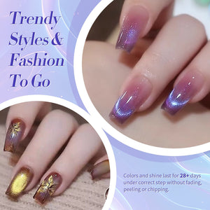 6 Colors Galaxies Glass Cat Magnetic Gel Polish Set 7ml Gel Nail Polish BORN PRETTY