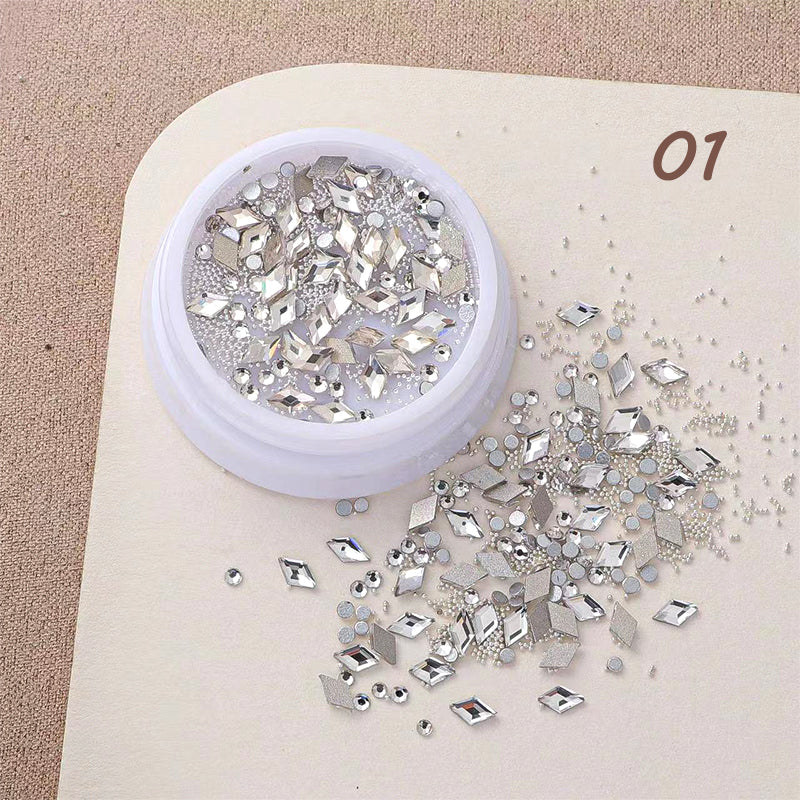 Transparent Rhombic Rhinestones #01