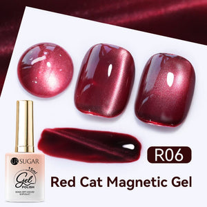 Red Cat Magnetic Gel 15ml Gel Nail Polish UR SUGAR R06