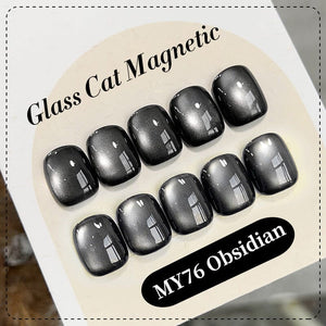 Black Glass Cat Magnetic Gel Polish MY76 Obsidian 10ml Gel Nail Polish BORN PRETTY