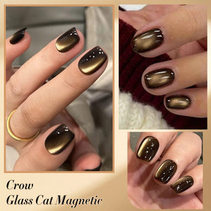 Black Glass Cat Magnetic Gel Polish 10ml Gel Nail Polish BORN PRETTY