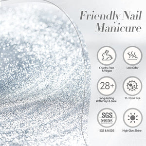 Reflective Cat Magnetic Gel MY361 Quantum Pulse 10ml Gel Nail Polish BORN PRETTY