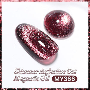 Reflective Cat Magnetic Gel MY366 Quantum Pulse 10ml Gel Nail Polish BORN PRETTY