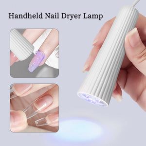 3W White USB Handheld Nail Dryer Lamp Tools & Accessories No Brand