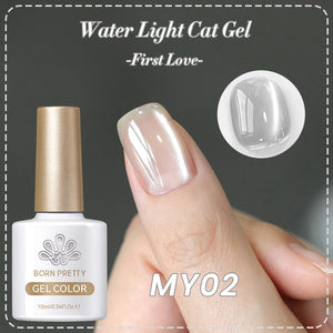Water Light Cat Magnetic Gel Polish First Love MY02 10ml Gel Nail Polish BORN PRETTY