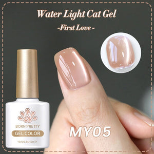 Water Light Cat Magnetic Gel Polish First Love MY05 10ml Gel Nail Polish BORN PRETTY