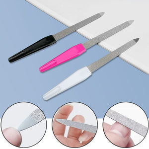 Metal Nail File Pink 15.4cm Tools & Accessories No Brand