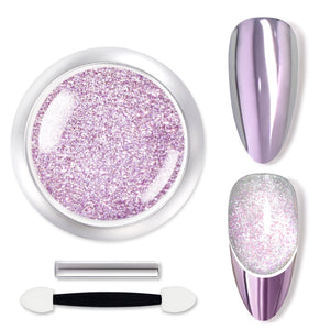 Purple Cat Magnetic Chrome Powder Nail Powder BORN PRETTY