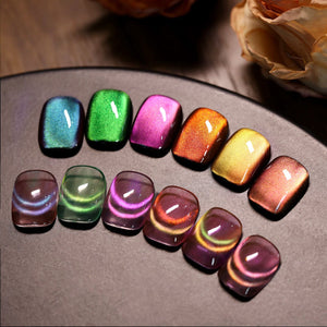 6 Colors Colored Cat Magnetic Gel Polish Set M34 Firefly 7ml Gel Nail Polish BORN PRETTY
