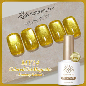 Colored Cat Magnetic Gel Fantasy Island 10ml Gel Nail Polish BORN PRETTY
