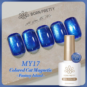 Colored Cat Magnetic Gel Fantasy Island 10ml Gel Nail Polish BORN PRETTY