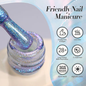 BORN PRETTY Aurora Gel Sea Tears JG02 15ml Gel Nail Polish BORN PRETTY