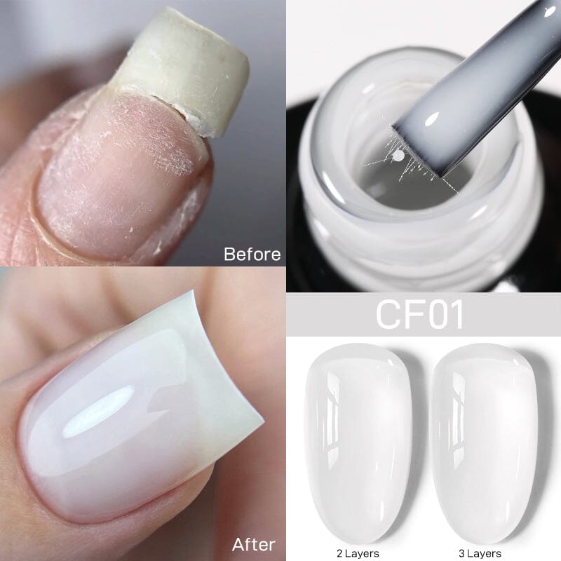 Colorful Fiber Rubber Base Gel CF01 7ml Base & Top Coat UR SUGAR