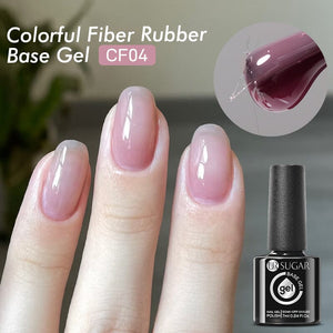 Colorful Fiber Rubber Base Gel CF04 7ml Base & Top Coat UR SUGAR