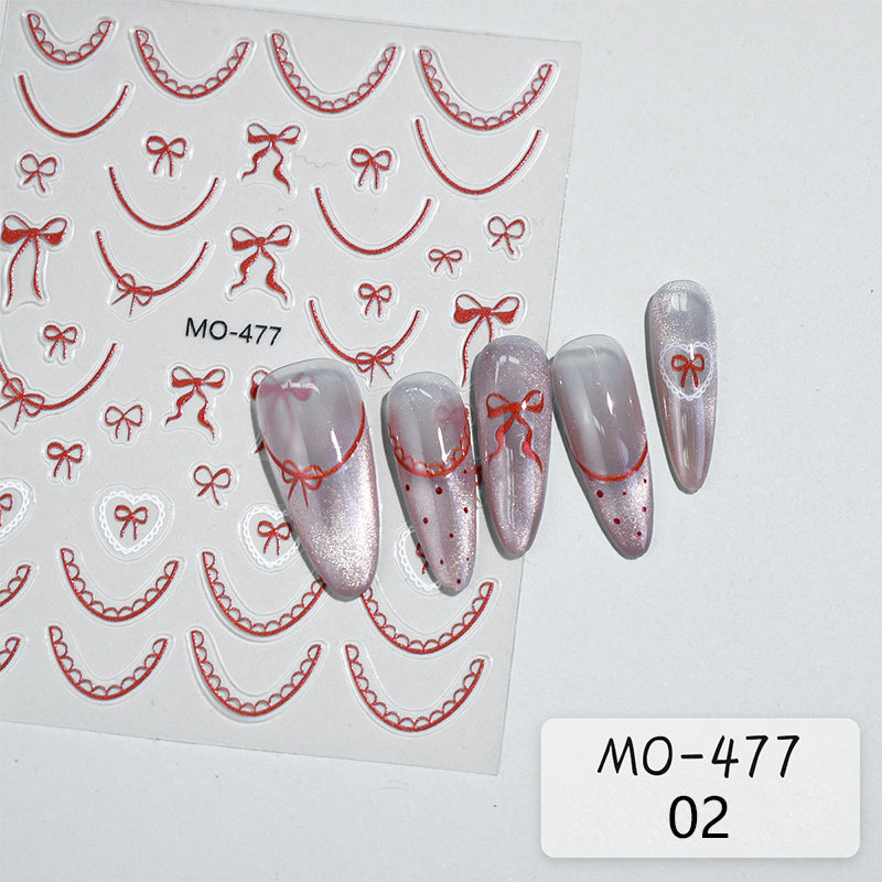 Bowknot 3D Nail Sticker MO-477
