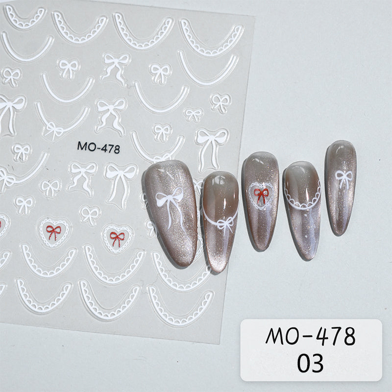 Bowknot 3D Nail Sticker MO-478