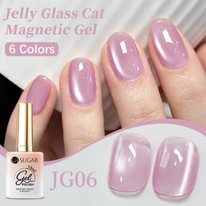 Jelly Glass Cat Magnetic Gel 15ml Gel Nail Polish UR SUGAR
