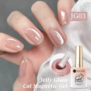 Jelly Glass Cat Magnetic Gel 15ml Gel Nail Polish UR SUGAR JG03