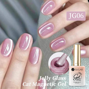 Jelly Glass Cat Magnetic Gel 15ml Gel Nail Polish UR SUGAR JG06