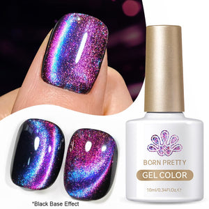 Purple 9D Cat Magnetic Gel Polish MY28 Polaris 10ml Gel Nail Polish BORN PRETTY