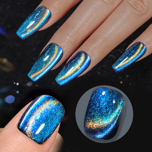 Blue 9D Cat Magnetic Gel Polish MY32 Polaris 10ml Gel Nail Polish BORN PRETTY
