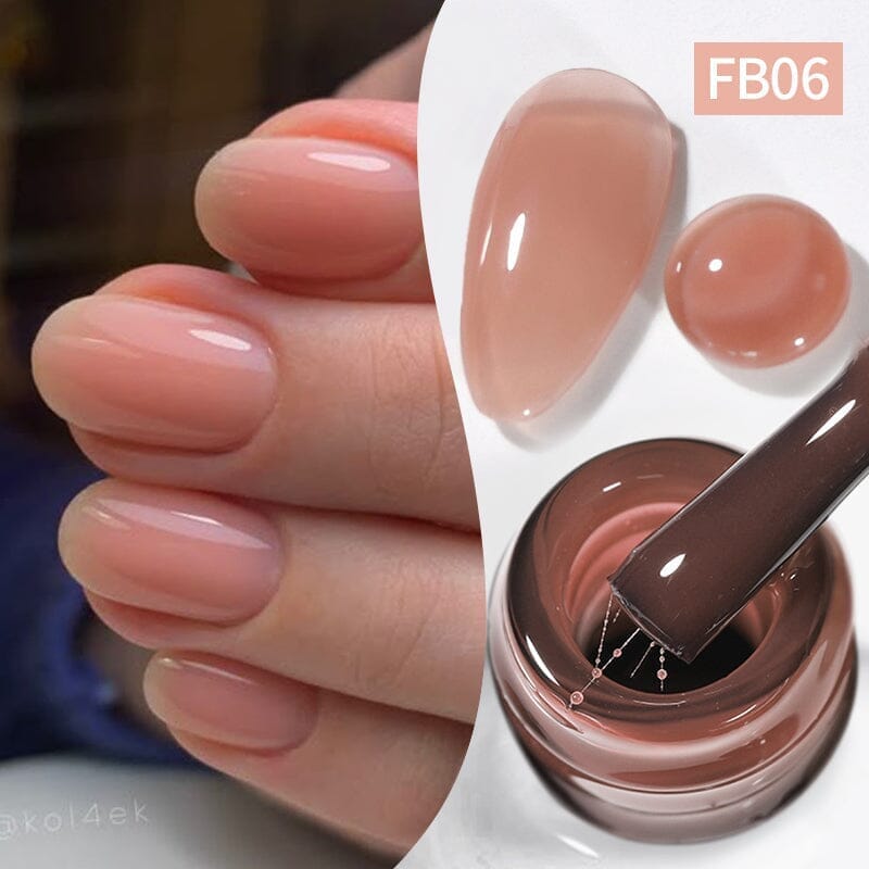 Fiber Rubber Base Gel 10ml Gel Nail Polish BORN PRETTY Nude
