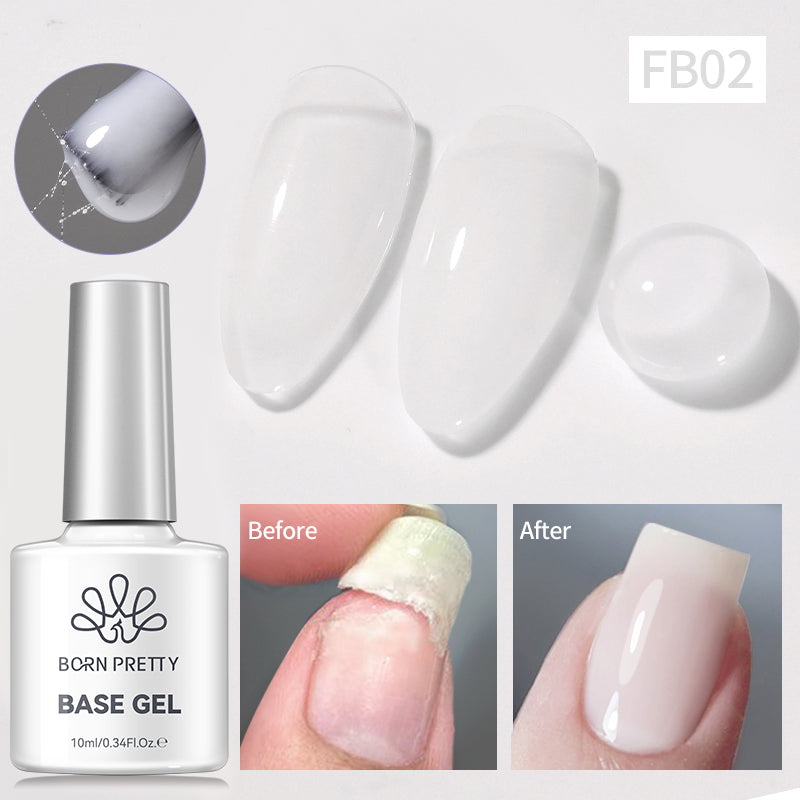 Fiber Rubber Base Gel FB02 Milky White 10ml