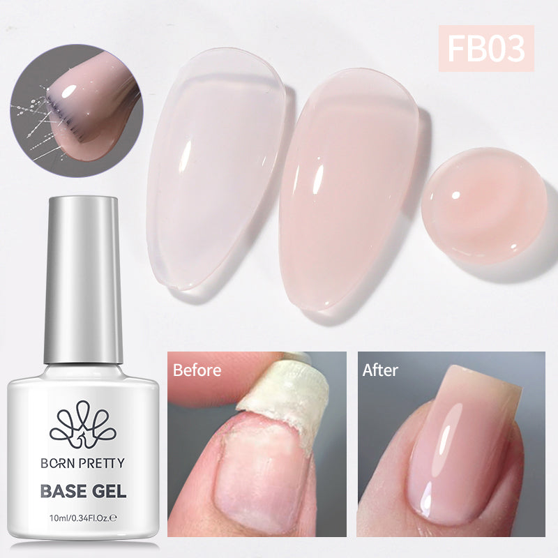 Fiber Rubber Base Gel FB03 Soft Pink 10ml