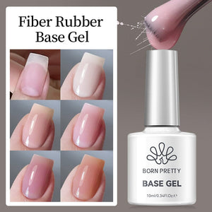 Fiber Rubber Base Gel 10ml Gel Nail Polish BORN PRETTY
