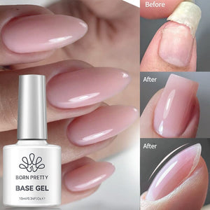 6 Colors Fiber Rubber Base Gel Polish Set 10ml Gel Nail Polish BORN PRETTY