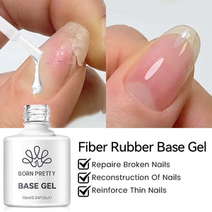 Fiber Rubber Base Gel 10ml Gel Nail Polish BORN PRETTY