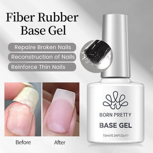 Fiber Rubber Base Gel 10ml Gel Nail Polish BORN PRETTY