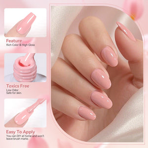 6 Colors Pink Gel Polish Set S03 Cupid's Whisper 7ml Gel Nail Polish BORN PRETTY