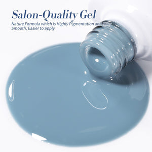 6 Colors Blue Jelly Gel Polish Set J06 Lake Baikal 7ml Gel Nail Polish BORN PRETTY