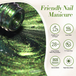 9D Cat Magnetic Gel Polish MY34 Wormhole 15ml HEMA/TPO FREE Gel Nail Polish BORN PRETTY