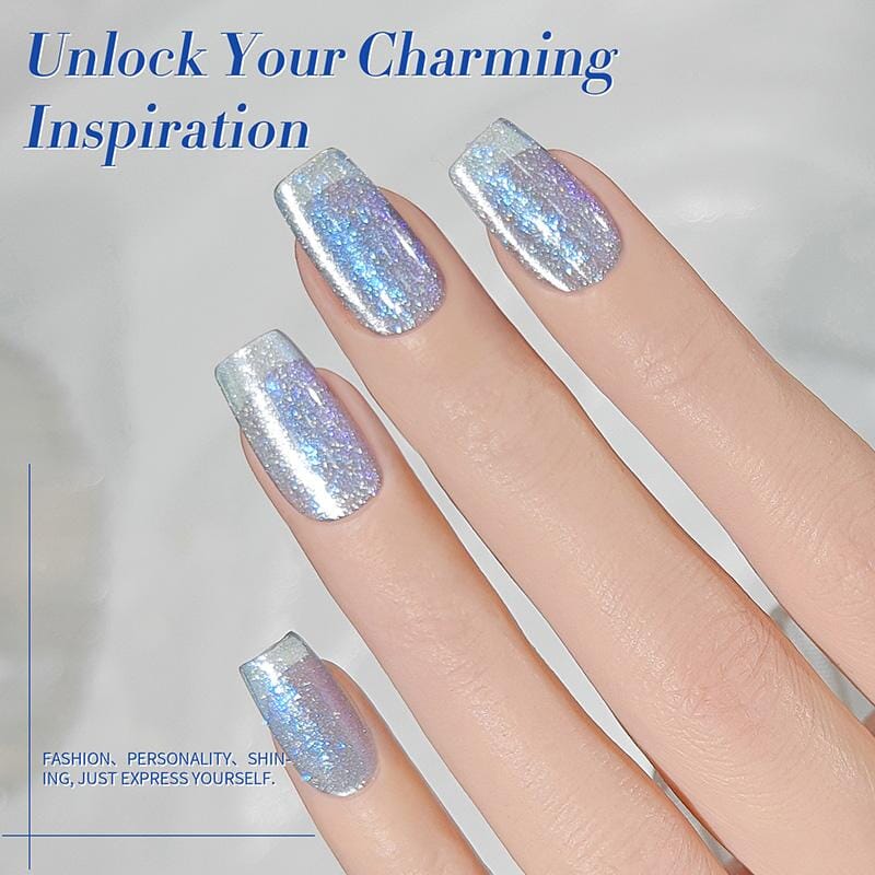 Crystal Cat Magnetic Gel MY37 Glacier 10ml Gel Nail Polish BORN PRETTY