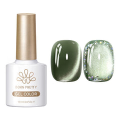 Green Collection Cat Magnetic Gel Polish 10ml Gel Nail Polish BORN PRETTY MY41