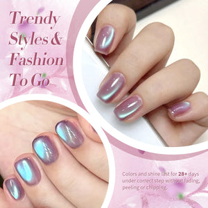 Pink Cat Magnetic Gel Polish MY46 Hyacinth 15ml Gel Nail Polish BORN PRETTY