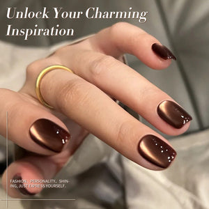 Brown Water Light Cat Magnetic Gel Polish AW03 15ml Gel Nail Polish BORN PRETTY