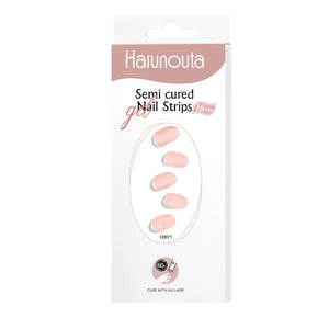 16 Tips Orange Semi-cured Gel Nail Wraps C0071 Nail Sticker Harunouta