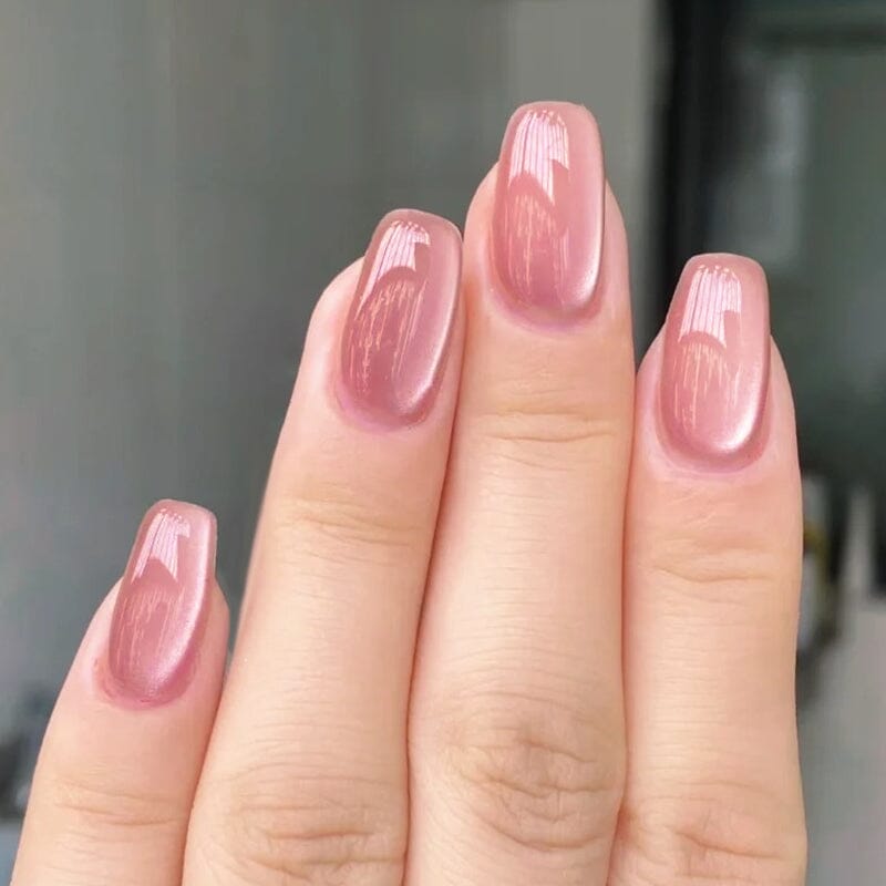 Pink Glass Cat Magnetic Gel Polish Freedom Land MY52 10ml Gel Nail Polish BORN PRETTY