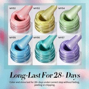 Green Glass Cat Magnetic Gel Polish Freedom Land MY54 10ml Gel Nail Polish BORN PRETTY